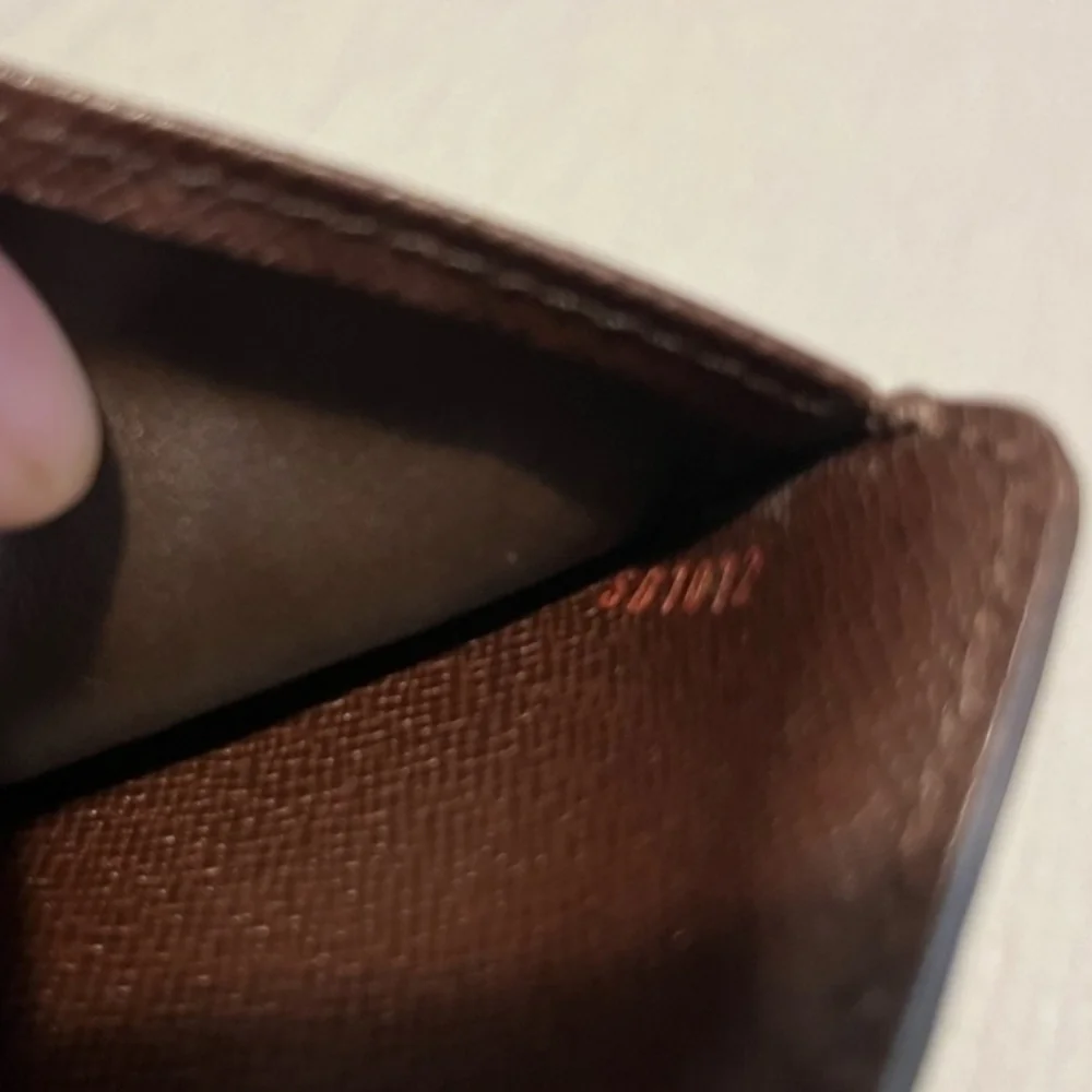 Authentic Louis Vuitton Damier Ebene Short Wallet - Picture 7 of 9